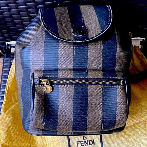 Fendi Penguin Print Leather Backpack - Picture 7 of 15
